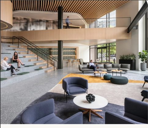 Stand Together headquarters lobby and lounge