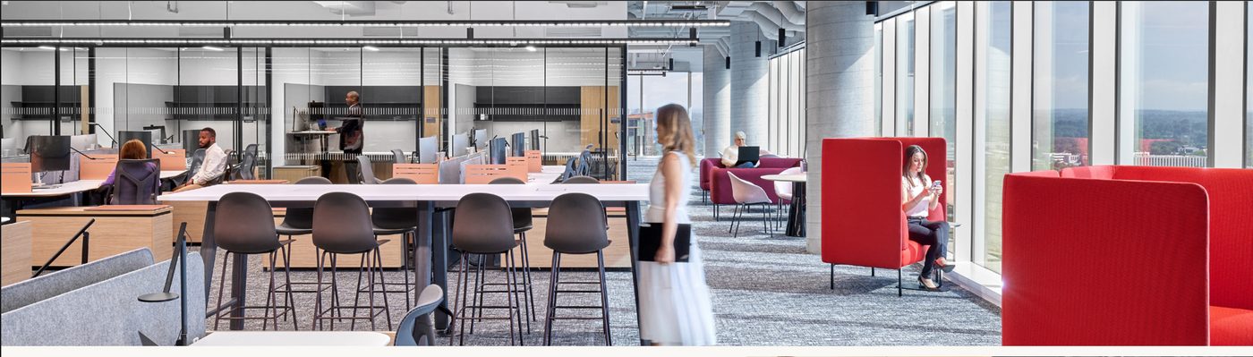 Marriott International Global Headquarters open workspace